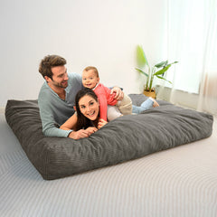 MAXYOYO Giant Bean Bag Chair Bed for Adults, Convertible Beanbag Folds from Lazy Chair to Floor Mattress Bed