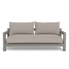 Pacific Aluminum 2 Seat Sofa (Aluminum Taupe / Panama Grafito / Batyline White)