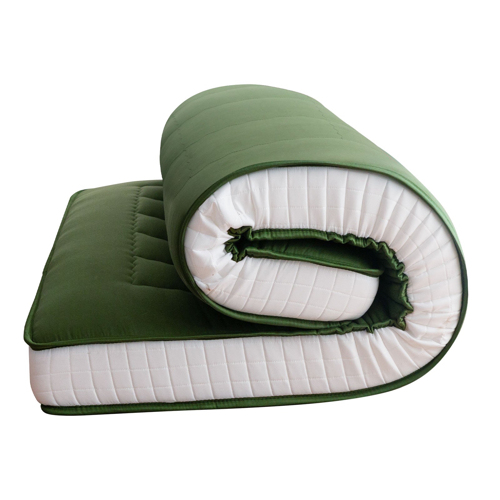 MAXYOYO Padded Japanese Floor Mattress, Green Foldable Roll Up Futon Mattress