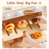 ROBUD Wooden Play Kitchen Set with Toy Oven