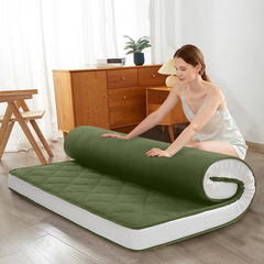 MAXYOYO Padded Japanese Floor Mattress, Green Foldable Roll Up Futon Mattress