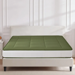 MAXYOYO Padded Japanese Floor Mattress, Green Foldable Roll Up Futon Mattress