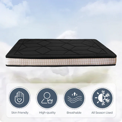 MAXYOYO Padded Japanese Floor Mattress, Black Foldable Roll Up Futon Mattress