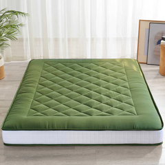 MAXYOYO Diamond Patterned Padded Japanese Floor Mattress, Extra Thick Japanese Floor Mattress Quilted Mattress Topper, Green