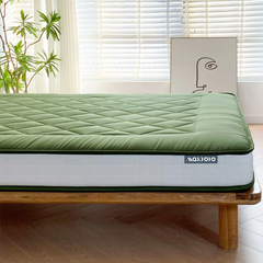 MAXYOYO Diamond Patterned Padded Japanese Floor Mattress, Extra Thick Japanese Floor Mattress Quilted Mattress Topper, Green