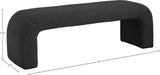 Niagara Contemporary Boucle Fabric Bench – Elegant Seating for Modern Spaces and Stylish Decor