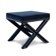 Nixon Velvet Ottoman | Bench