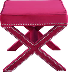 Nixon Velvet Ottoman | Bench