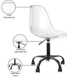 Clarion Office Chair - Stylish Armless Design with Swivel Seat for Effortless Movement and Comfort
