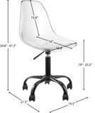 Clarion Office Chair - Stylish Armless Design with Swivel Seat for Effortless Movement and Comfort