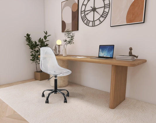 Clarion Office Chair - Stylish Armless Design with Swivel Seat for Effortless Movement and Comfort