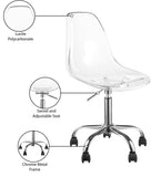 Clarion Office Chair - Stylish Armless Design with Swivel Seat for Effortless Movement and Comfort