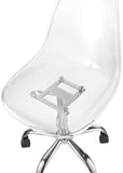 Clarion Office Chair - Stylish Armless Design with Swivel Seat for Effortless Movement and Comfort