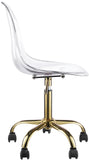 Clarion Office Chair - Stylish Armless Design with Swivel Seat for Effortless Movement and Comfort