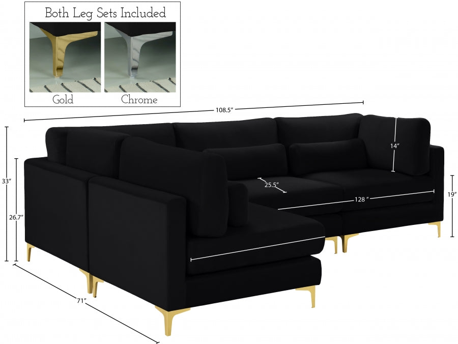 Julia Velvet Modular Sectional