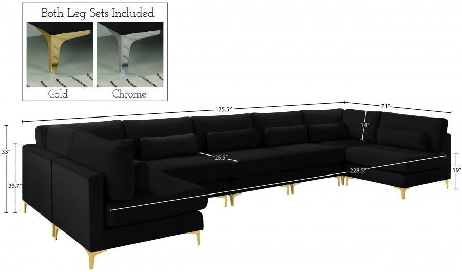 Julia Velvet Modular Sectional