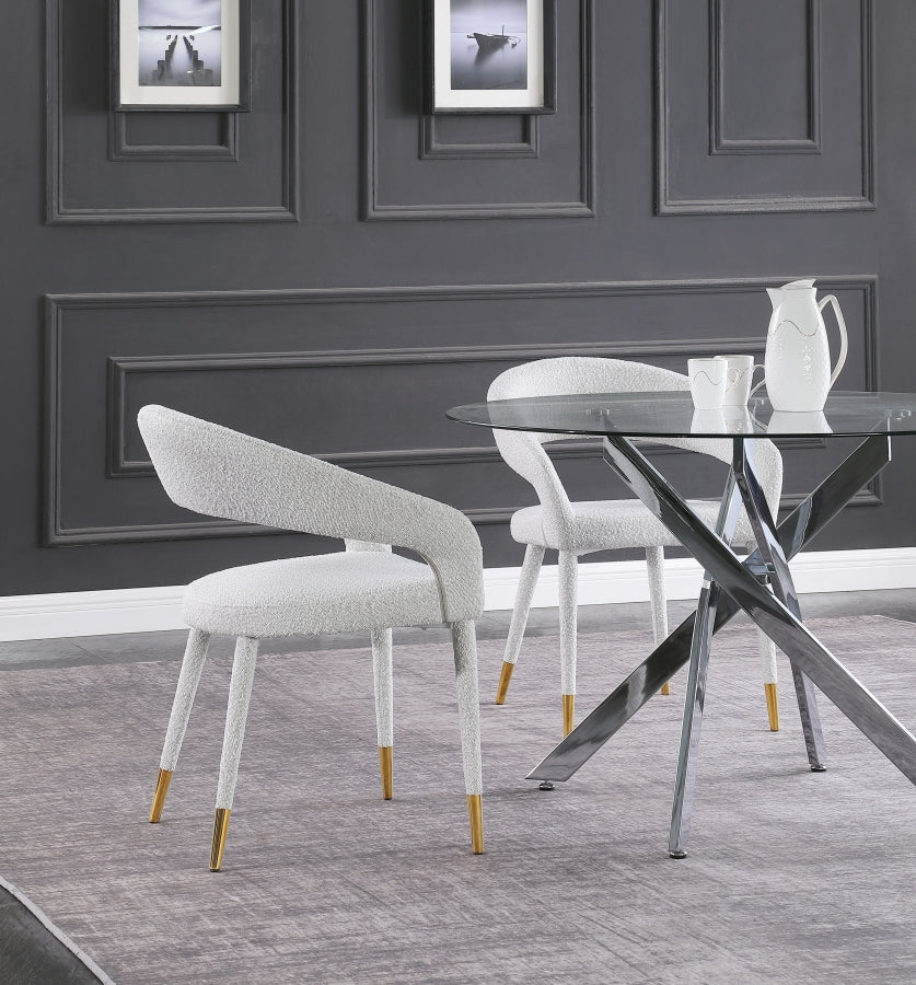 Destiny Boucle Fabric Dining Chair