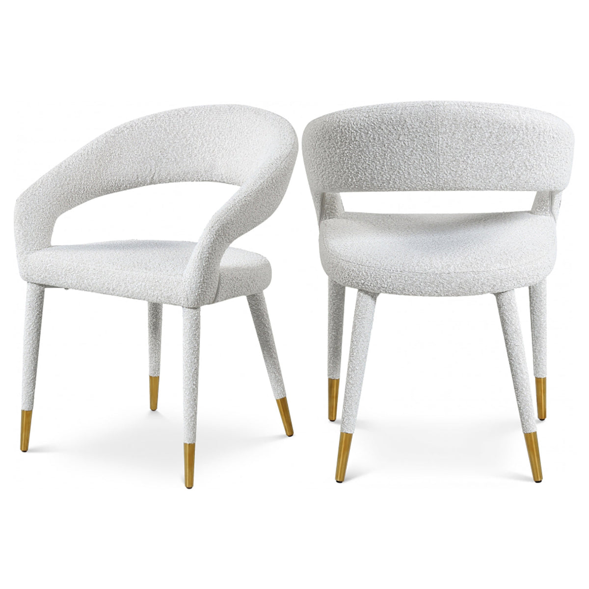 Destiny Boucle Fabric Dining Chair