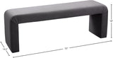 Minimalist Velvet Bench - Contemporary Stylish Seating for Mudroom, Bedroom, or Game Night Fun