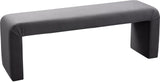 Minimalist Velvet Bench - Contemporary Stylish Seating for Mudroom, Bedroom, or Game Night Fun