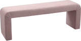 Minimalist Velvet Bench - Contemporary Stylish Seating for Mudroom, Bedroom, or Game Night Fun