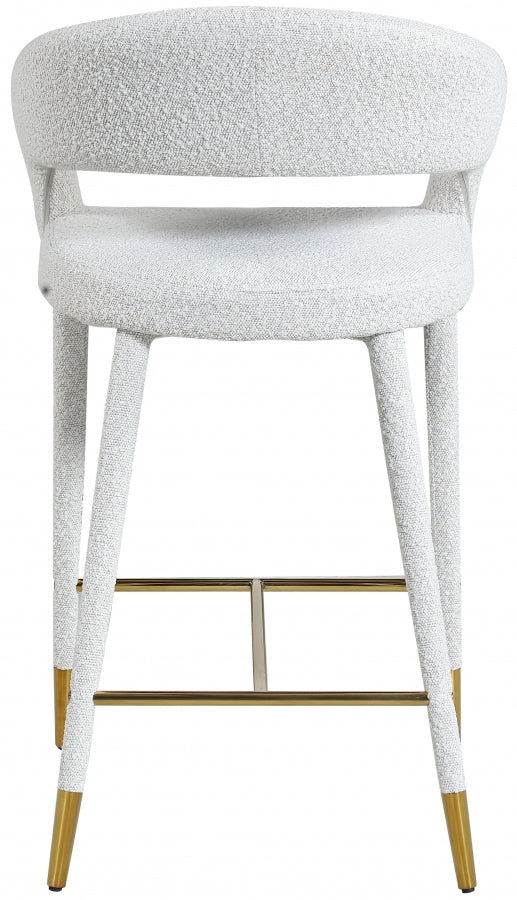 Destiny Boucle Fabric Stool