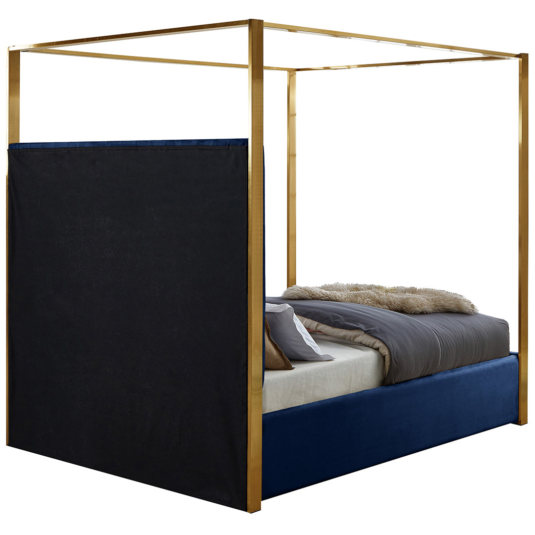 Jones Velvet King Bed