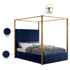 Jones Velvet King Bed