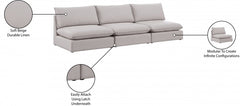 Mackenzie Linen Textured 120" Modular Sofa