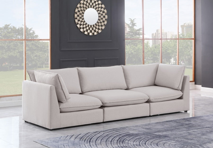 Mackenzie Linen Textured 120" Modular Sofa