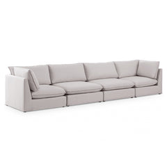 Mackenzie Linen Textured 160" Modular Sofa