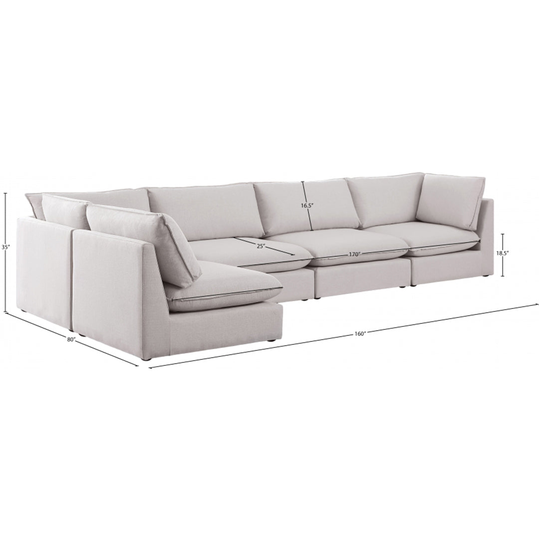 Mackenzie Linen Textured Modular Sectional