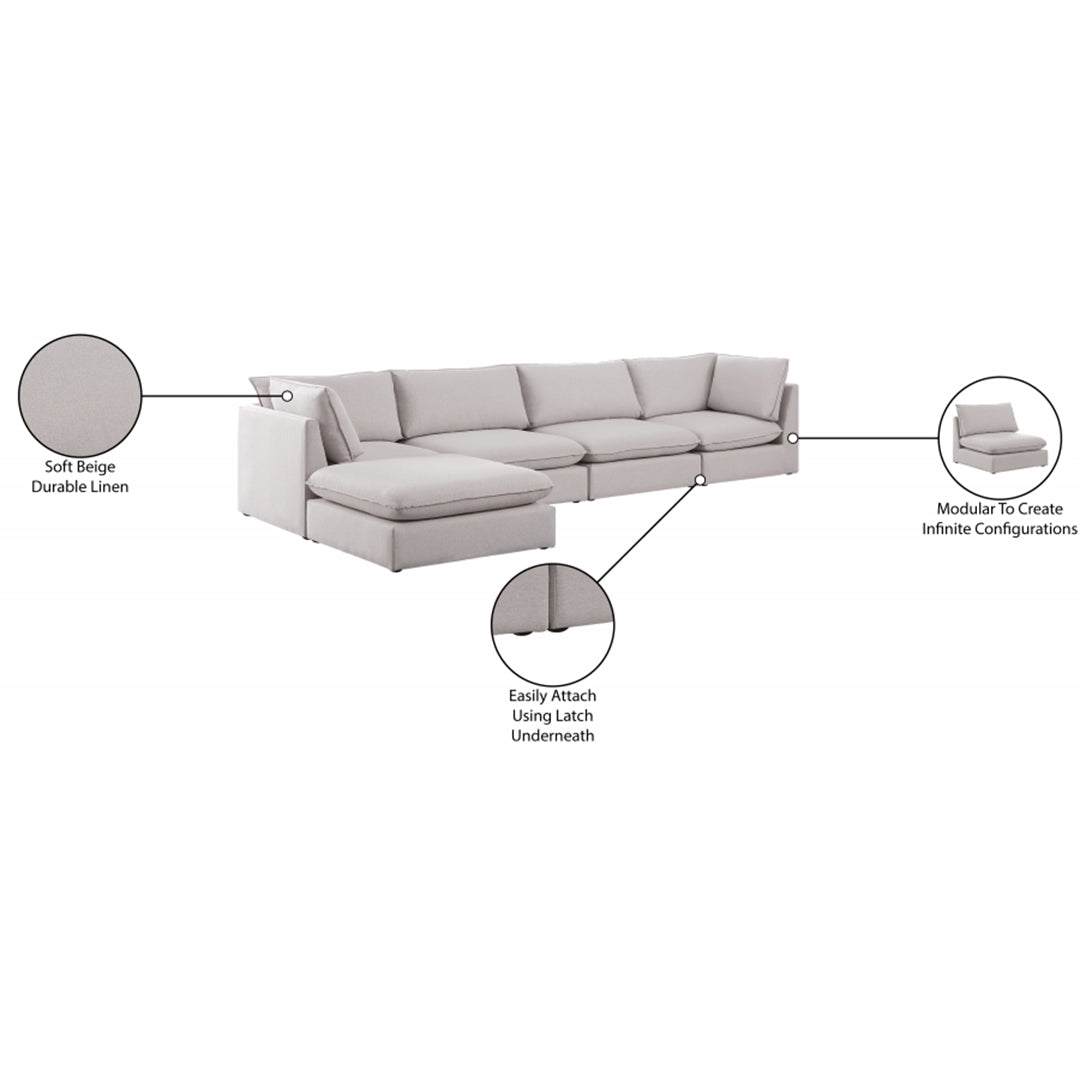 Mackenzie Linen Textured Modular Sectional