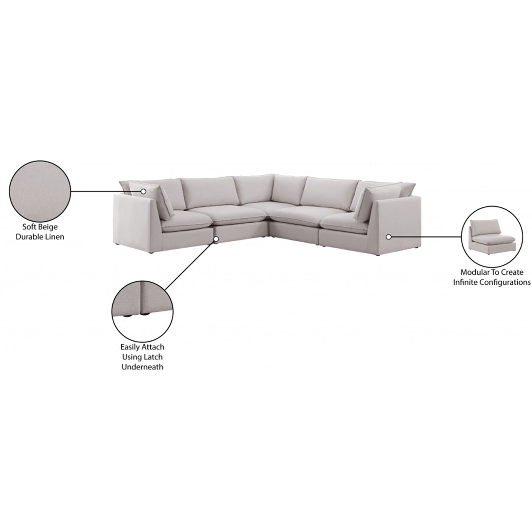 Mackenzie Linen Textured Modular Sectional