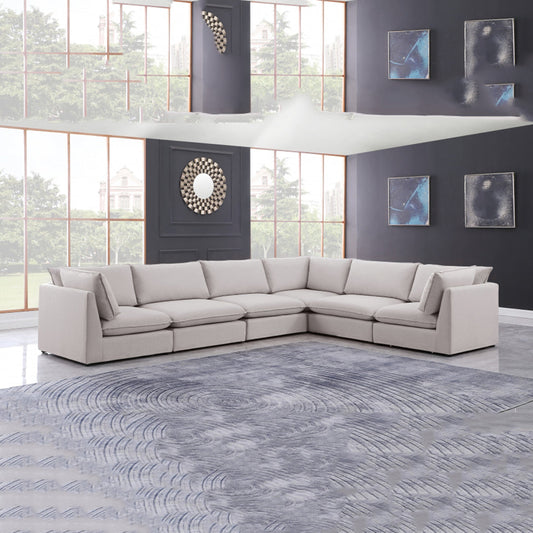 Mackenzie Linen Textured Modular Sectional