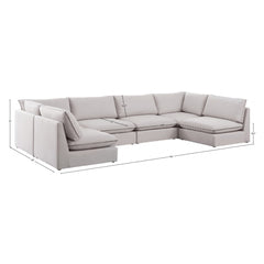 Mackenzie Linen Textured Modular Sectional