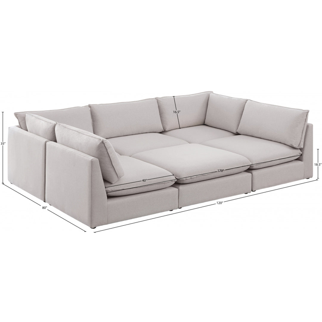 Mackenzie Linen Textured Modular Sectional