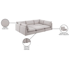 Mackenzie Linen Textured Modular Sectional