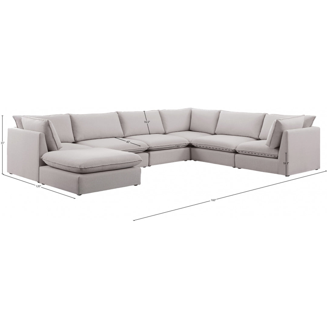 Mackenzie Linen Textured Modular Sectional