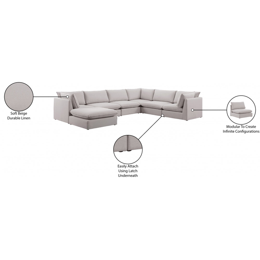 Mackenzie Linen Textured Modular Sectional