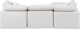 Indulge - Faux Leather 4 Piece Modular Sectional With Chaise