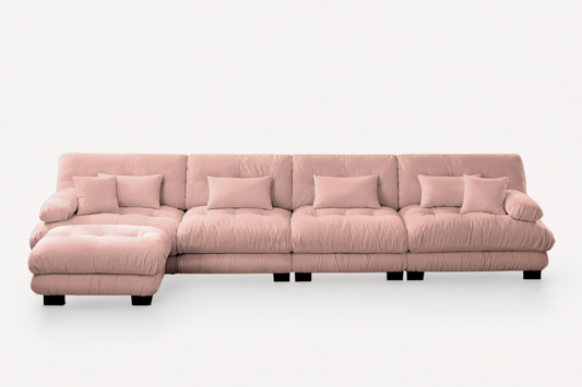 CLOUDIES 173" Sofa 4 Seater with 1 Ottoman