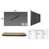 100''-150''  Lenticular Cinematic ALR Screen