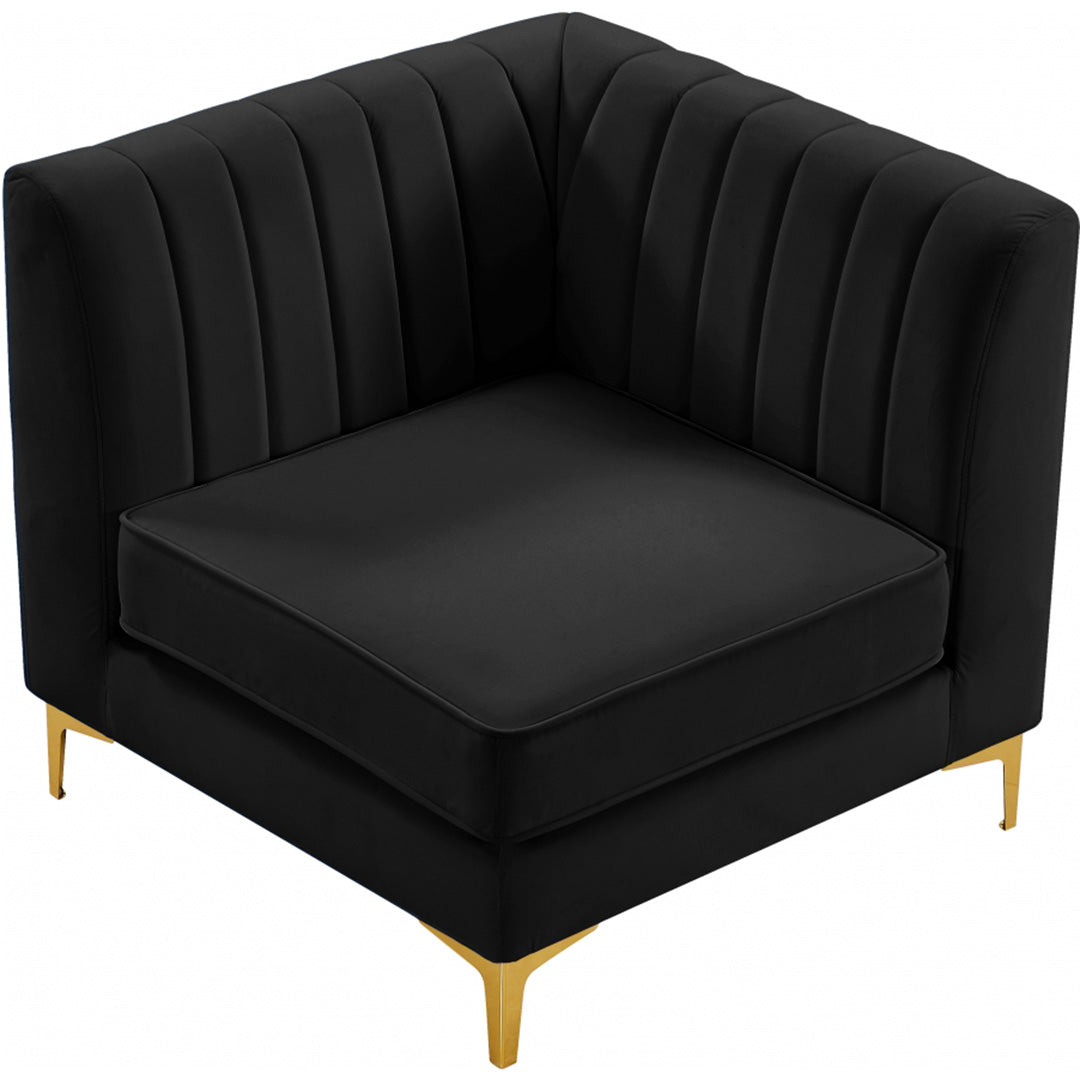 Alina Velvet Modular Corner Chair