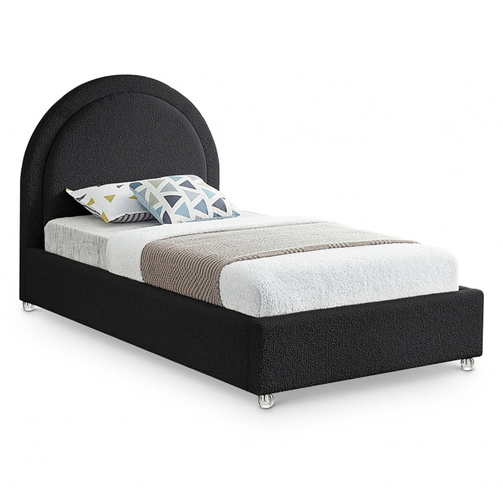 Milo Boucle Fabric Twin Bed