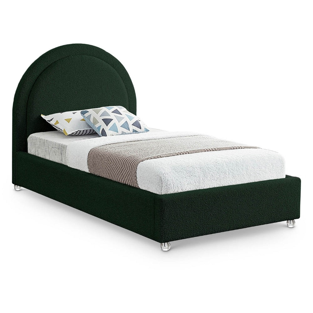 Milo Boucle Fabric Twin Bed