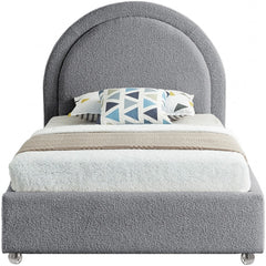 Milo Boucle Fabric Twin Bed