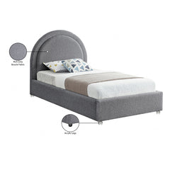 Milo Boucle Fabric Twin Bed