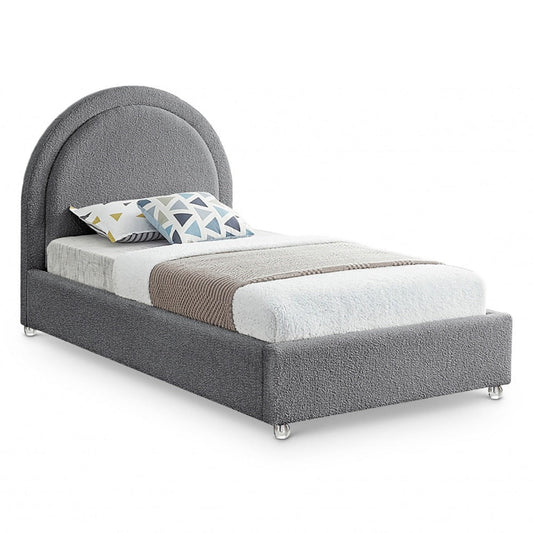 Milo Boucle Fabric Twin Bed