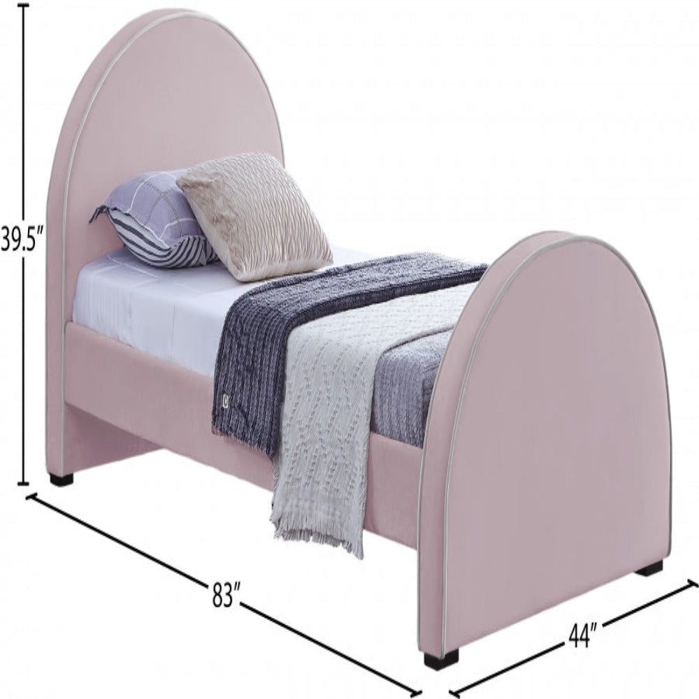 Brody Velvet Twin Bed